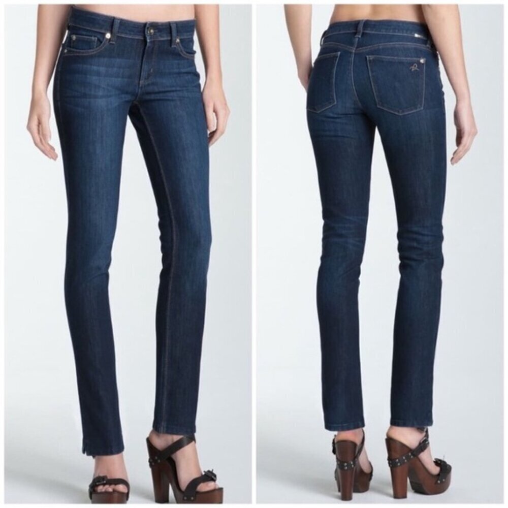 DL1961 – Angel Mid-Rise Skinny Ankle Jeans Dark Wash – Size 32